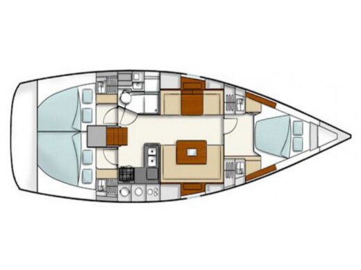 Sailboat Hanse Hanse 400e Boat design plan