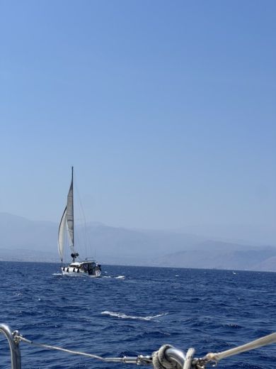 Heraklion Sailboat HALF DAY PRIVATE ALL INCLUSIVE TRIP TO DIA ISLAND Elan Impression 434 alt tag text