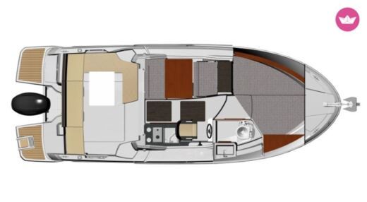 Motorboat JEANNAU MERRY FISHER 795 Plan du bateau