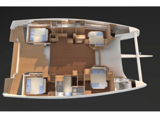 Catamaran Dufour Catamaran 48 boat plan