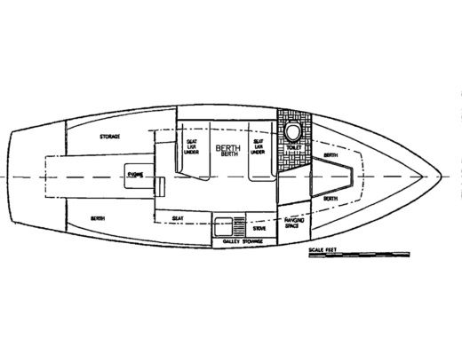 Sailboat Westerly Centaur boat plan