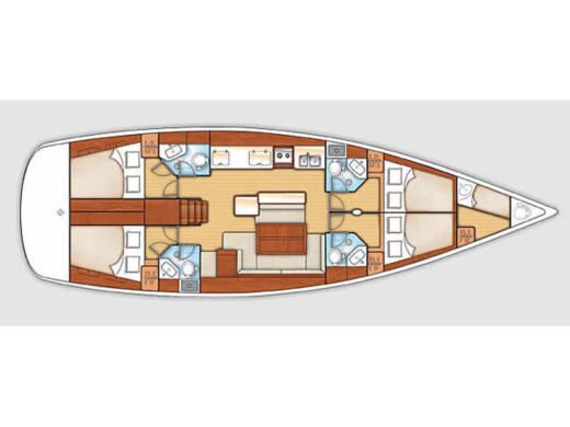 Sailboat  Oceanis 50 boat plan