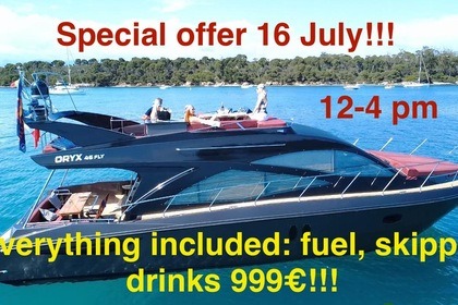 Verhuur Motorboot Gulf Craft Oryx 46 Fly Cannes