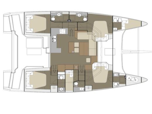 Catamaran Dufour Dufour 48 Boat design plan