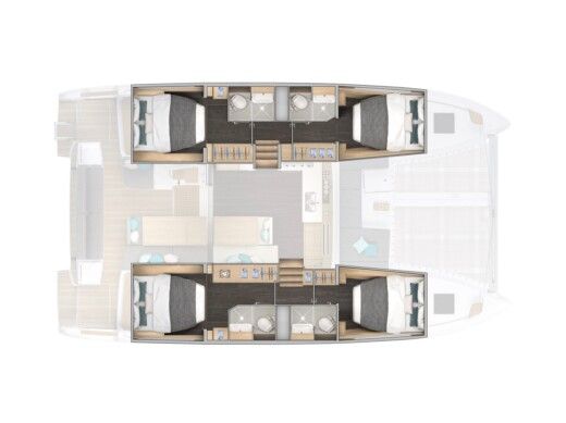 Catamaran Lagoon Lagoon 43 Boat design plan