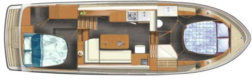 Motorboat Linssen 35 SL AC Plan du bateau