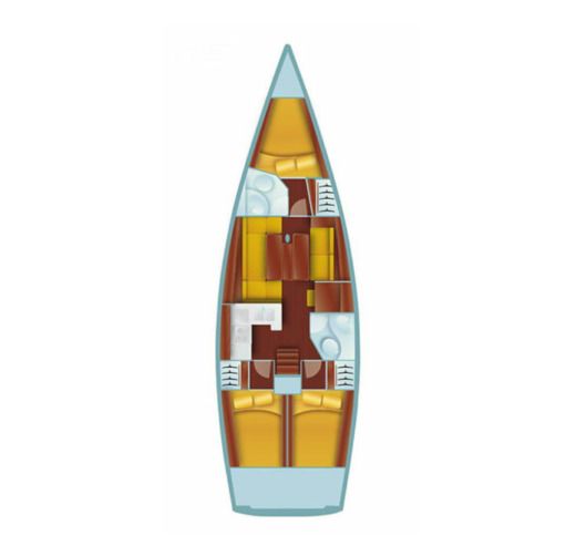 Sailboat SALONA 41 Plano del barco