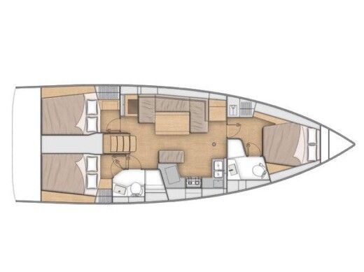 Sailboat Beneteau Oceanis 40.1 boat plan