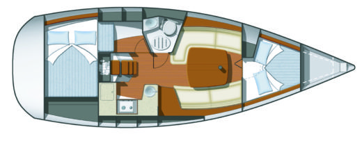 Sailboat Jeanneau Sun Odyssey 32i Boat design plan
