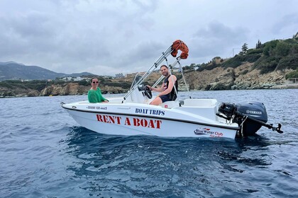 Hire Boat without licence  Compass 150cc Agia Pelagia