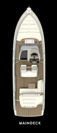 Motorboat Invictus GT320 Boot Grundriss