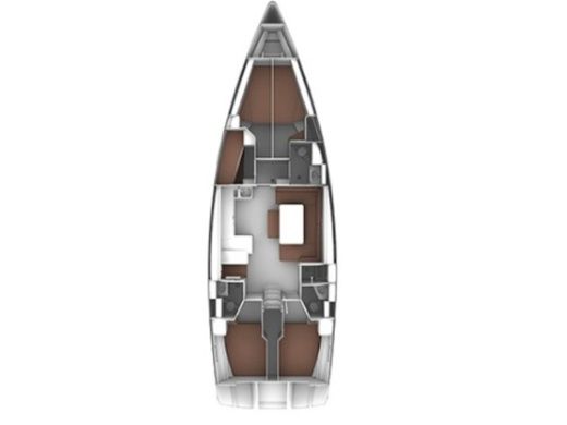 Sailboat  Bavaria Cruiser 51 Planimetria della barca