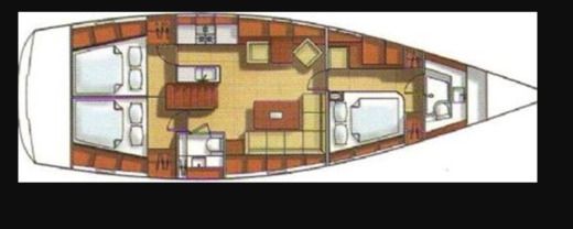 Sailboat Hanse 461 Boat design plan