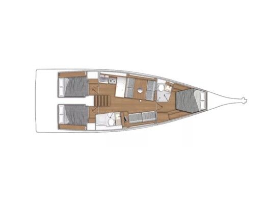 Sailboat  First 44 Boat layout