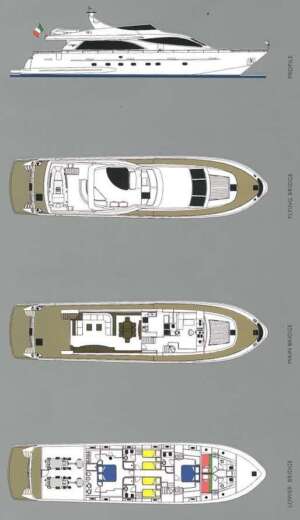 Motor Yacht Falcon 90 Boat layout