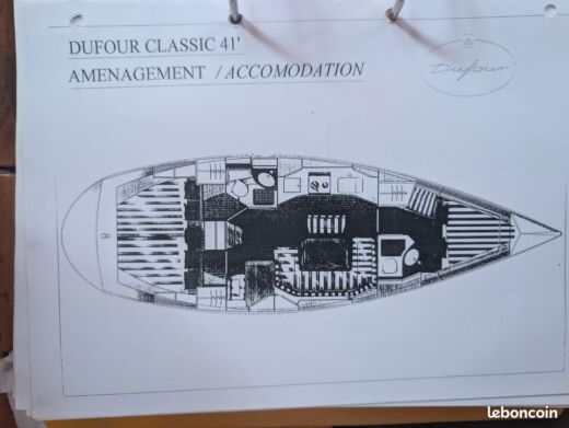 Sailboat Dufour Dufour 41 Classic Boat design plan