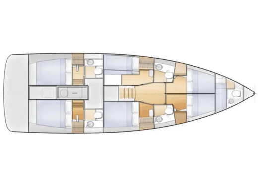 Sailboat  Sun Loft 47 boat plan