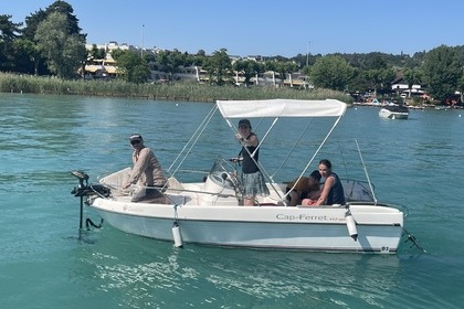 Charter Boat without licence  Cap ferret 452 Open Annecy