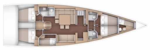 Sailboat Dufour Dufour 56 Exclusive boat plan