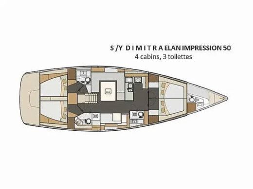 Sailboat  Elan Impression 50[G] Boat design plan