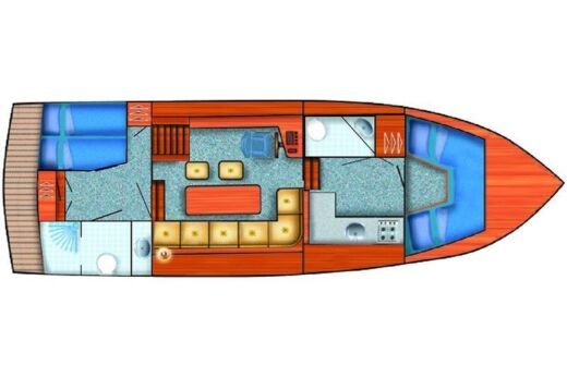 Houseboat Proficiat 1120 GL Boot Grundriss