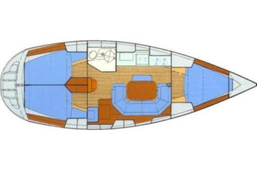 Sailboat Bavaria Bavaria 35 Cruiser Boat layout